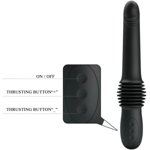 PRETTY LOVE - VIBRATEUR PAZUZU 3 MODES DE POUSSÃE NOIR